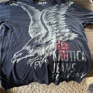 Vintage Nautica Jeans Co. Black Graphic T-Shirt